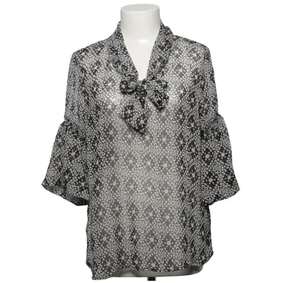 Bluse (Sort, Hvid) fra Mingel Polyester
