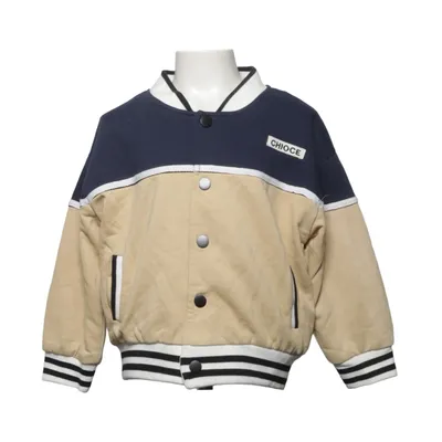 Varsity-jack (Blauw, Beige, Wit) van Mila