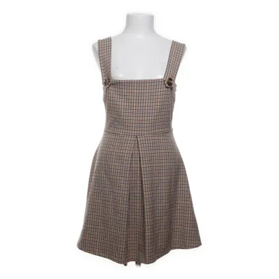 Jurk (Bruin, Zwart, Wit) van Zara Woman Elastaan, Polyester, Viscose