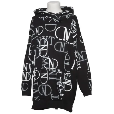 Sweat à capuche (Noir, Blanc) de Megi Collection Coton, Élasthane