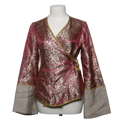 Blouse portefeuille (Violet, Or, Beige) de Mille K Lin, Polyamide, Soie