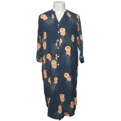 Jurk (Blauw, Oranje) van Temt Viscose