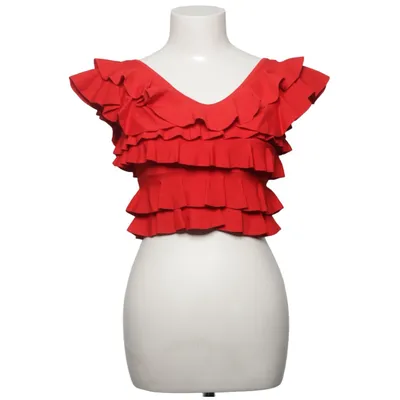 Crop top (Rood) van Zara Polyamide, Viscose