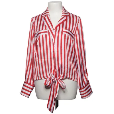 Wikkelblouse (Rood, Wit) van Istay Polyester