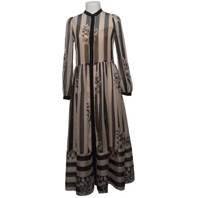 Maxi dress (Black, White) from Twinset Polyester