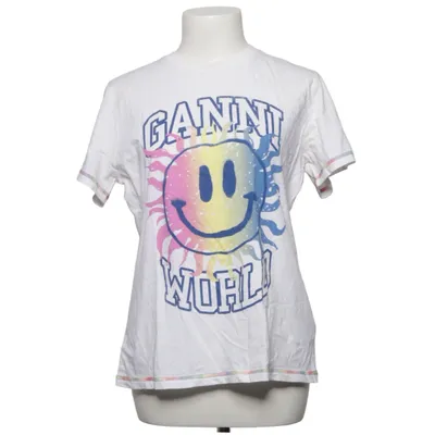 T-shirt (White, Multicolored) from Ganni Organic cotton