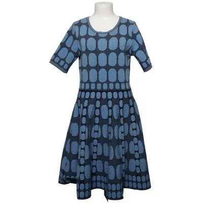 Robe (Bleu, Noir) de Vivian Ray Polyamide, Viscose