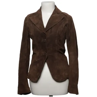 Leren jack (Bruin) van Mark Alan Leer, Polyester