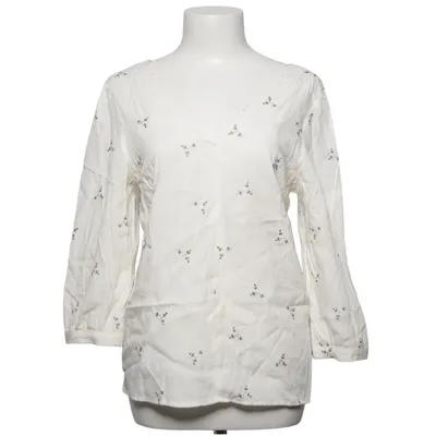Blouse (White) from MSCH Copenhagen Polyamide, Viscose