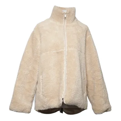 Fleecejakke (Beige) fra Boohoo Polyamid, Polyester