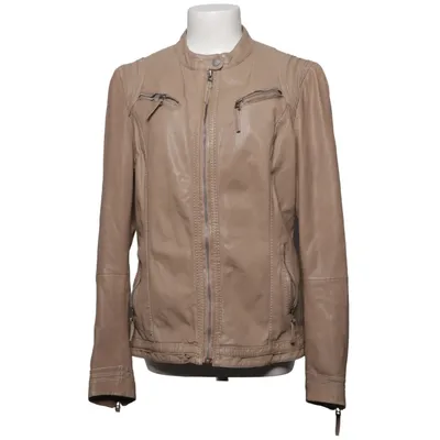 Veste en cuir (Beige) de Oakwood Coton, Cuir, Polyester