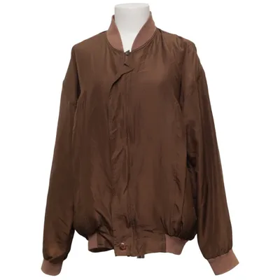 Bomberjacke (Braun) von Dainite Seide