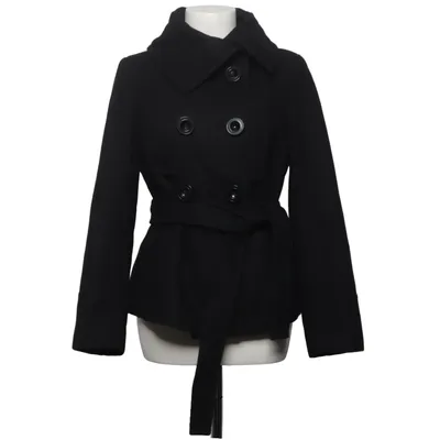 Pea coat (Black) from Zara Basic