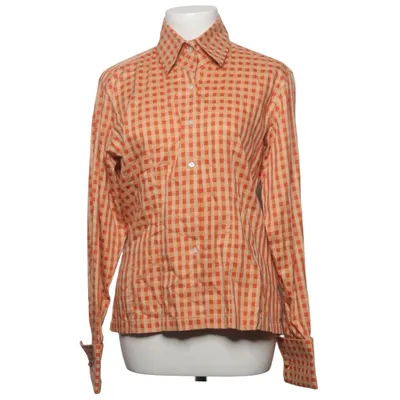 Skjorte (Orange, Beige) fra The Shirt Factory Bomuld