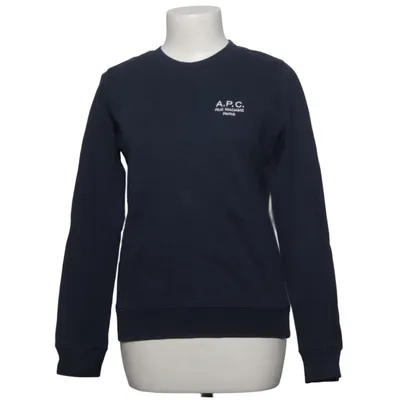 Sweatshirt (Blauw) van A.P.C. Katoen, Elastaan