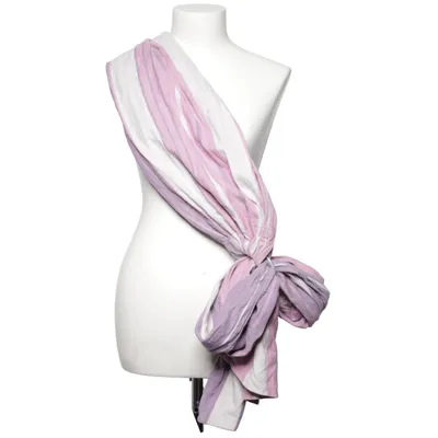 Bärsjal (Lila, Vit) från Little Frog Bambu, Bomull