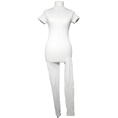 Byxdress (Vit) från PrettyLittleThing Elastan, Polyamid