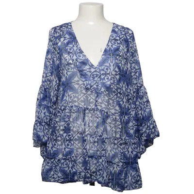 Blouse (Blue, White) from Antica Sartoria