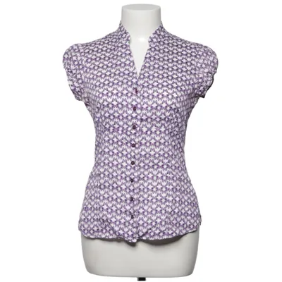 Short sleeve shirt (Purple, White) from TM Lewin