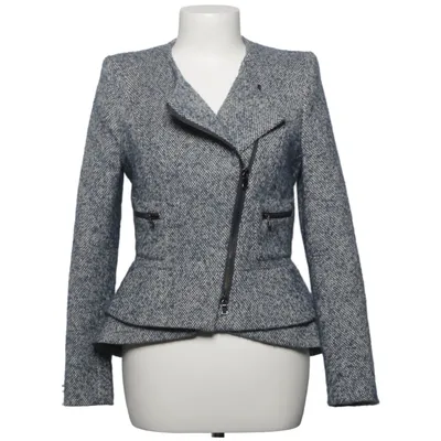 Blazer (Blauw, Wit) van Schumacher Acetaat, Acryl, Katoen, Polyamide, Viscose, Wol