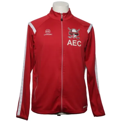 Træningsjakke (Rød, Hvid) fra Unihoc Polyester