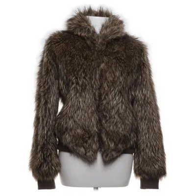 Pälsjacka (Brun) från Jeans & Clothes Akryl, Polyester