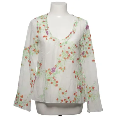 Blouse (White, Multicolored) from Riley Woman Cotton, Silk