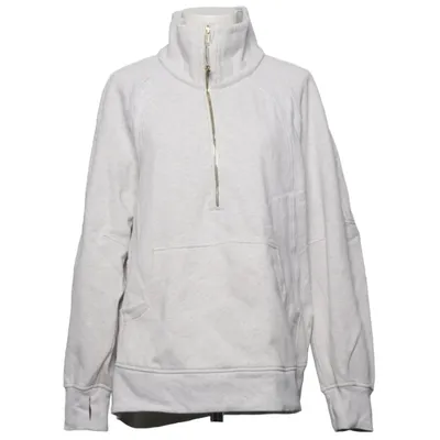 Fleece trui (Grijs) van Lululemon Katoen, Elastaan, Polyamide, Polyester
