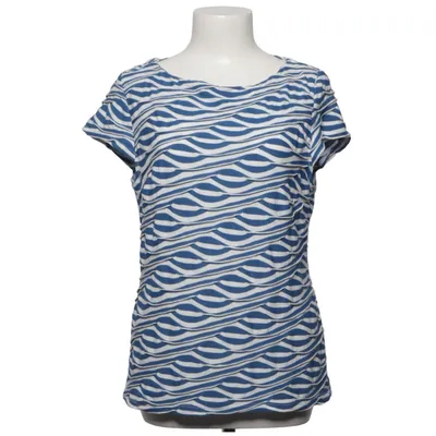T-shirt (Blauw, Wit) van Phase Eight Elastaan, Polyester, Viscose