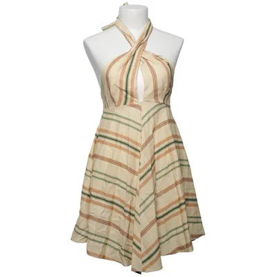 Halterneck dress (Beige, Green, Brown) from Zara