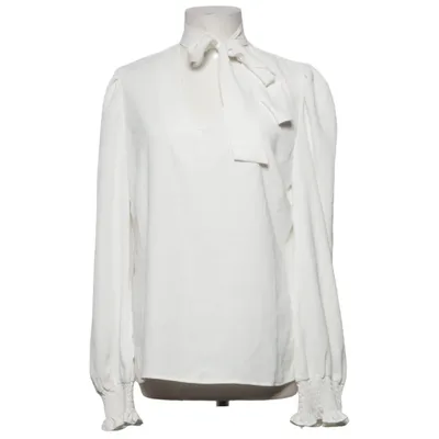 Pussy bow blouse (White) from Unika Polyester