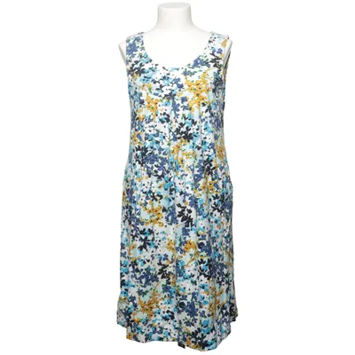 peter hahn green cotton dresses Peter Hahn Green Cotton Jersey Organic Cotton Autumn Floral Casual Dress,  UK 12, Discontinued