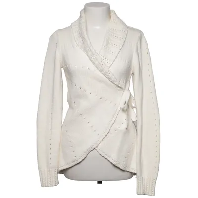 Wrap cardigan (White) from Bondelid Acrylic, Cotton