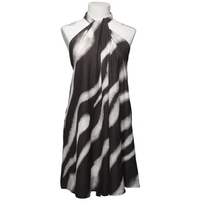 Neckholderkleid (Schwarz, Weiß) von H&M Trend Elasthan, Polyester