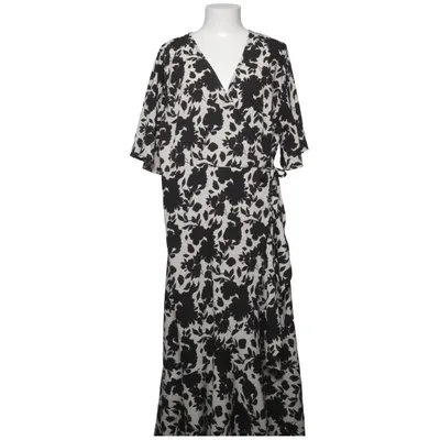 Wrap dress (Black, White) from Pernilla Wahlgren Polyester