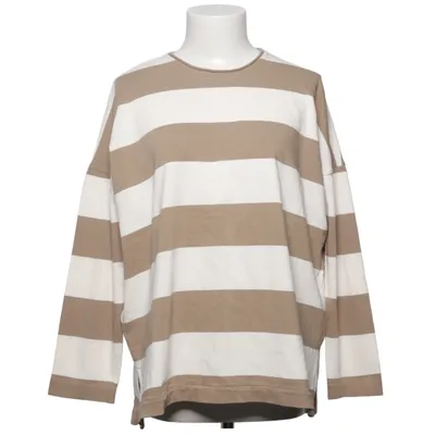 Lange mouwen shirt (Beige, Wit) van Massimo Dutti Katoen