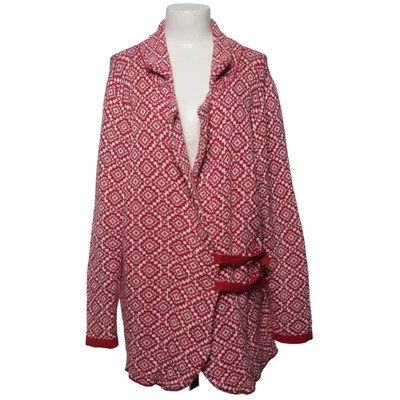 Slå om-cardigan (Rød, Hvid) fra BPC Bonprix Collection Bomuld