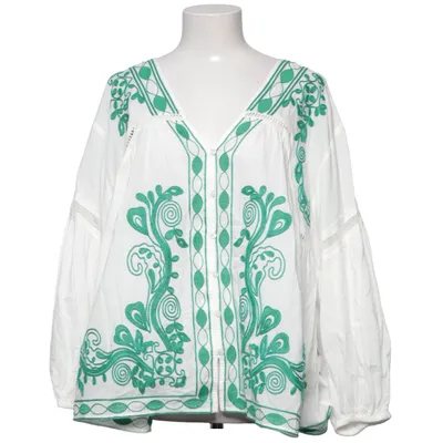 Blus (Vit, Grön) från River Island Bomull, Polyester