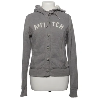 Huvtröja (Grå) från Abercrombie & Fitch Bomull, Pälsimitation, Polyester
