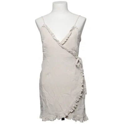 Wikkeljurk (Overlapped Linen Mix Frill Dress) van Queen of Jetlags x NA-KD Katoen, Linnen, Polyester, Viscose
