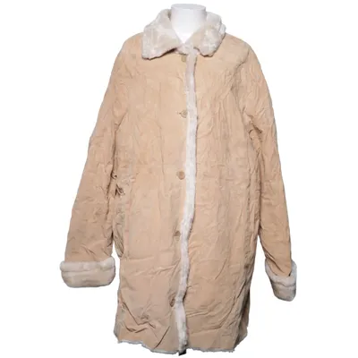 Shearling jas (Beige) van Barisal Acryl, Leer, Polyester