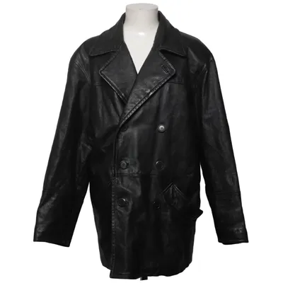 Läderkappa (Svart) från Murrey Skinn, Polyester