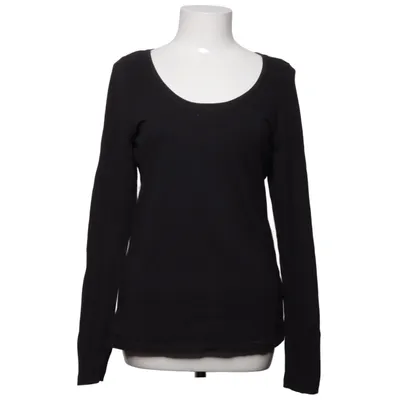 Langærmet t-shirt (Sort) fra Danwear Bomuld, Elastan