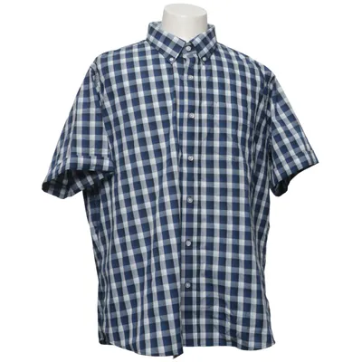 Kortærmet skjorte (Blå, Hvid) fra Filip Shirts Bomuld, Polyester