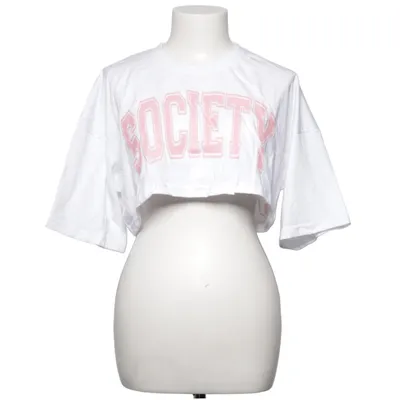 T-shirt (Vit, Rosa) från Missguided Petite Bomull, Polyester