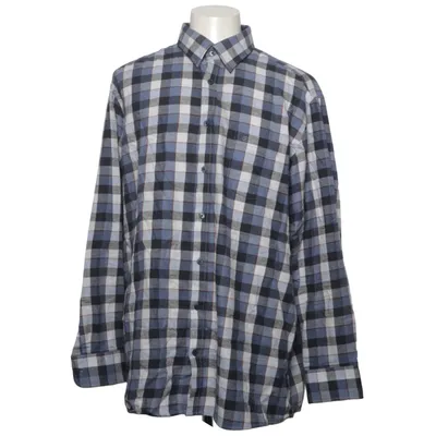 Flannel skjorte (Blå, Grå, Hvid) fra Casamoda Bomuld