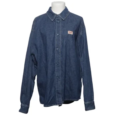 Denim blouse (Blauw) van American Vintage Katoen