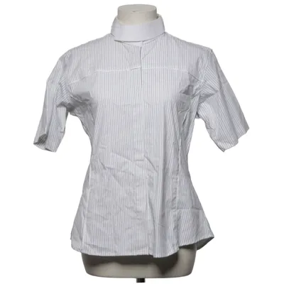 Chemise à manches courtes (Blanc, Bleu) de Cavallo Coton, Élasthane