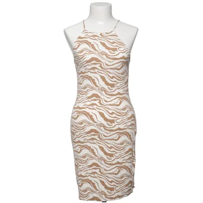 Dress (White, Brown) from Edited Elastane, Viscose