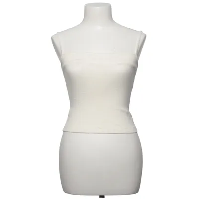 Crop top (Blanc) de Reformation Élasthane, Coton biologique, Tencel